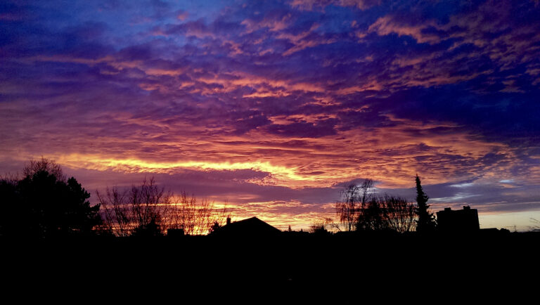 Burning Sky Over Möhringen